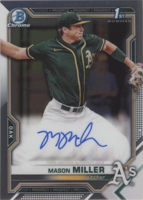 2021 Bowman Draft - Mason Miller #CDA-MMIL