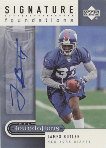 2005 Upper Deck NFL Foundations James Butler #SF-JB