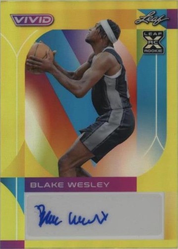 2022-23 Leaf Vivid - Blake Wesley #BA-BW1