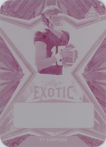 2022 Leaf Exotic Ty Simpson #BA-TS1