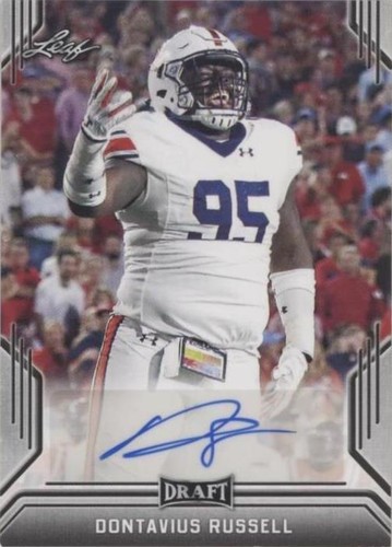 2019 Leaf Draft Dontavius Russell #BA-DR1