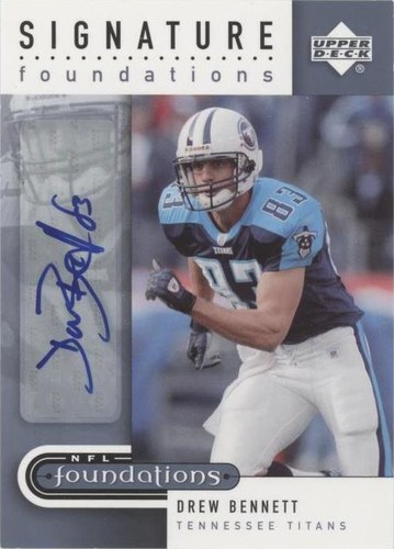 2005 Upper Deck NFL Foundations Drew Bennett #SF-DB