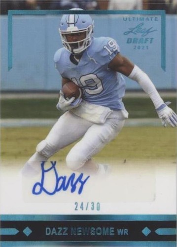 2021 Leaf Ultimate Draft Dazz Newsome #GLR-DN1