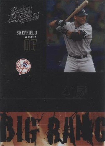 2005 Donruss Leather & Lumber - Gary Sheffield #BB-12