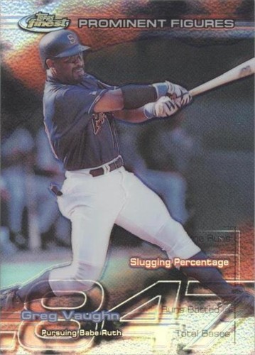 1999 Topps Finest - Greg Vaughn #PF16