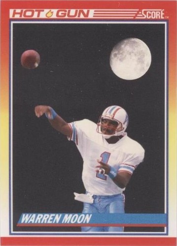 1990 Score Warren Moon #317