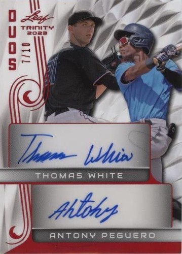 2023 Leaf Trinity - Antony Peguero Thomas White #DA-23
