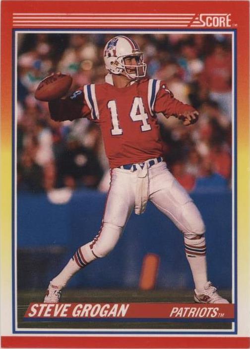 1990 Score Steve Grogan #221