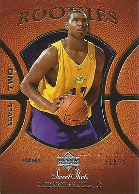 05-06 SWEETSHOT - ANDREW BYNUM - ROOKIE CARD #/1599. rookie card picture