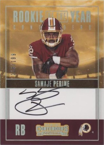 2017 Panini Contenders Samaje Perine #RY-SP