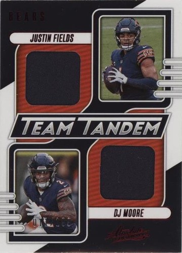 2023 Panini Absolute D.J. Moore Justin Fields #TT-CB