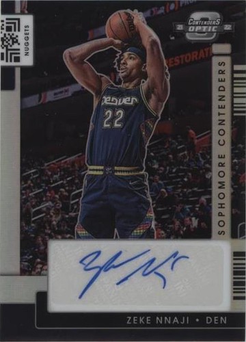 2021-22 Panini Contenders Optic - Zeke Nnaji #SCA-ZNJ