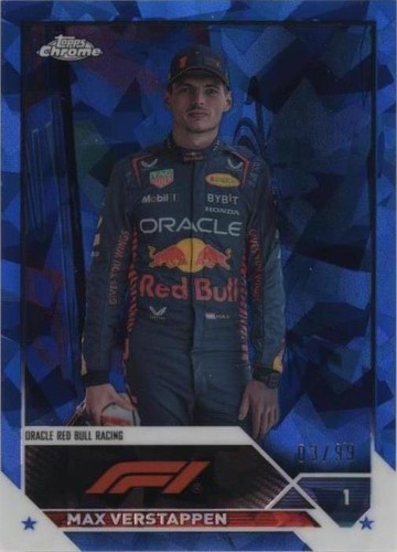 TOPPS CHROME F1 VERSTAPPEN フェルスタッペン SP 2023 Topps Chrome Sapphire F1 Max Verstappen #1 PSA 9 MINT