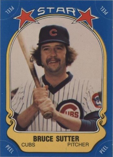 1981 Fleer Star Stickers - Bruce Sutter #80