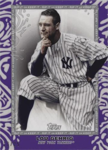2022 Topps Rip - Lou Gehrig #4