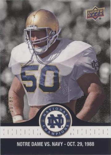2017 Upper Deck Notre Dame 1988 Championship Chris Zorich #66