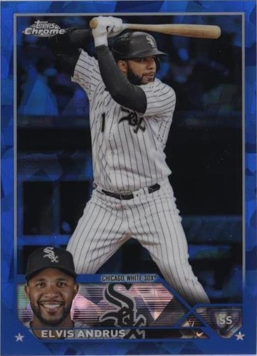 2023 Topps Chrome Update Series Sapphire Edition - Elvis Andrus #USCS173
