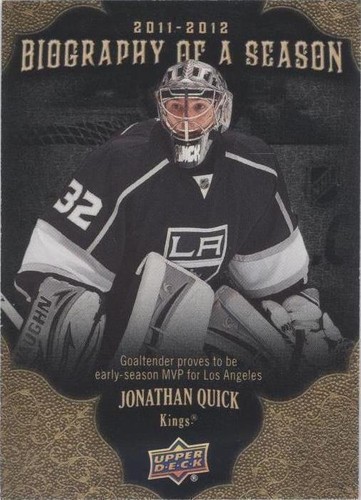 2011-12 Upper Deck - Jonathan Quick #BOS12