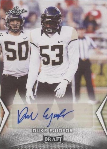 2018 Leaf Draft Duke Ejiofor #BA-DEI