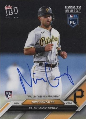 2024 Topps Now Road to Opening Day - Nick Gonzales #NG-A