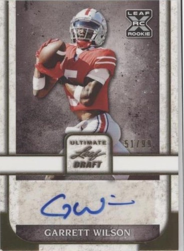 2022 Leaf Ultimate Draft Garrett Wilson #BA-GW1