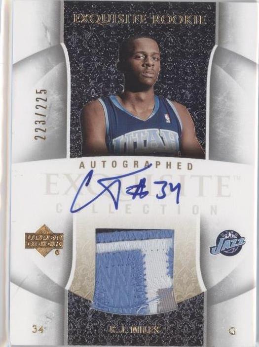 2005-06 Upper Deck Exquisite Collection - C.J. Miles #73-AP