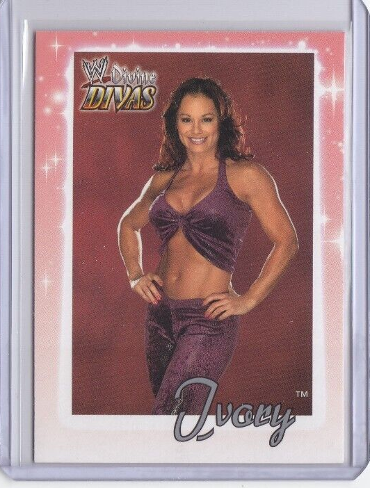 IVORY  (Vintage! 2003 WWE Fleer DIVINE DIVAS Card #55) DIVA PINK