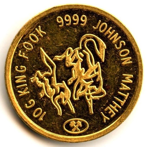 Johnson Matthey 1g 24K/純金入りペーパーウェイト Johnson Matthey Gold Bar 1oz - GoldSilver Central Pte Ltd