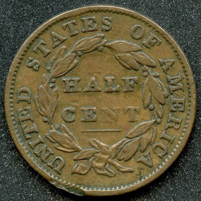 1834 (VF) CLASSIC HEAD HALF CENT