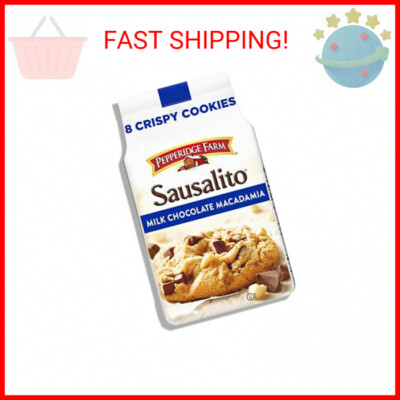 Pepperidge Farm Sausalito Crispy Milk Chocolate Macadamia Nut Cookies, 7.2 OZ Ba