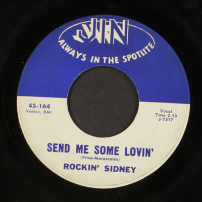 ROCKIN' SIDNEY: send me some lovin' / past bedtime JIN 7'' Single 45 RPM