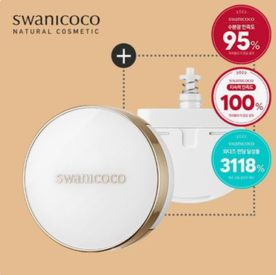 Swanicoco Swan Cream Glow Pact 18-7g x 2ea SPF30+ / PA ++  Wrinkle Care K-Beauty