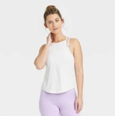  All in Motion Sprint Free Tank NWT White Size XXL