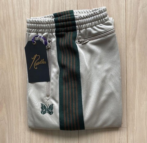 NEEDLES Western Line Slacks Pants Mサイズ NEEDLES Track Pants Straight White-Beige/Green lines Size-M