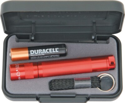 Mag-Lite Solitaire Single AAA Cell Aircraft Grade Red Aluminum Construction