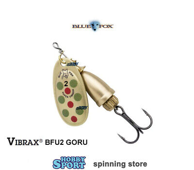 VIBRAX UV BFU2 SIZE 2 COL. GORU 6 GR CUCCHIAINO ROTANTE BLUE FOX BFU2 SPINNING