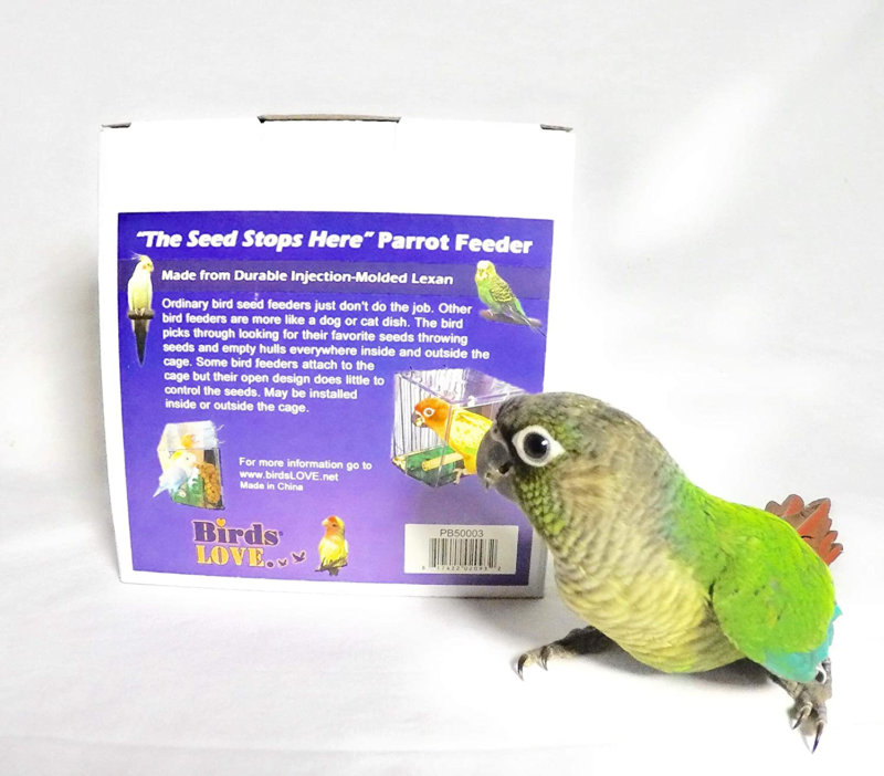 Birds LOVE Bird Feeder Seed Catcher Tray Hanging Cup Food Dish for Cage for Smal