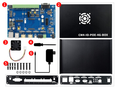 Waveshare Industrial IoT Mini-Computer Based on Raspberry Pi Compute Module 4