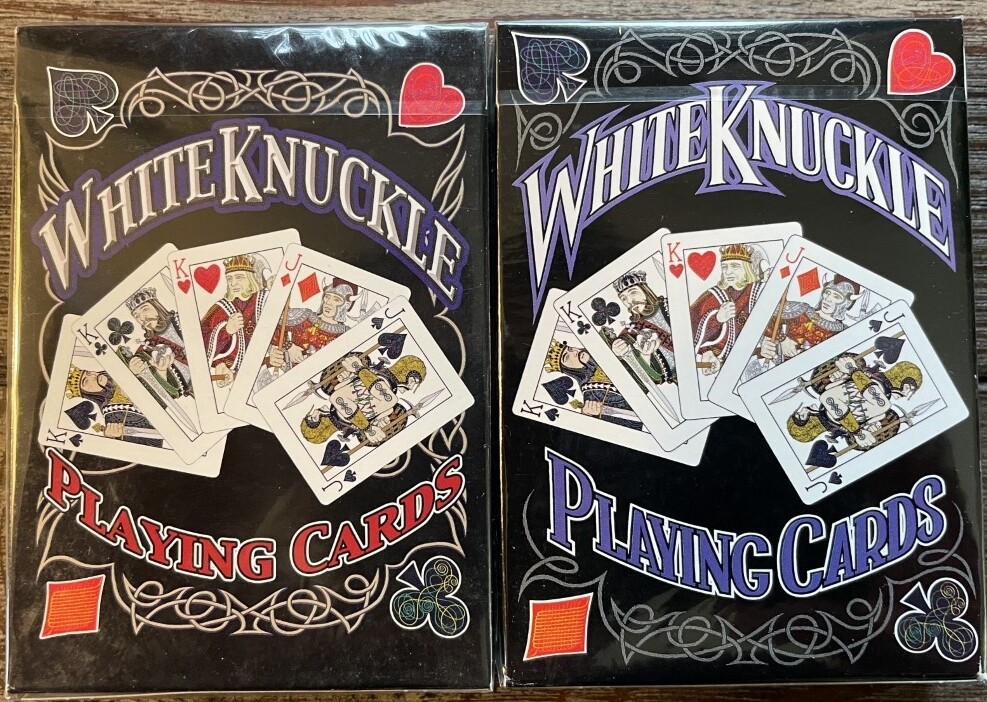1st and 2nd edition WHITE KNUCKLE Playing Cards by Sea of