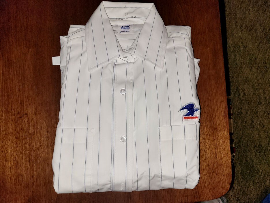Vintage 1960's U.S. Postal Carrier LS Shirt. Union Made. Sz