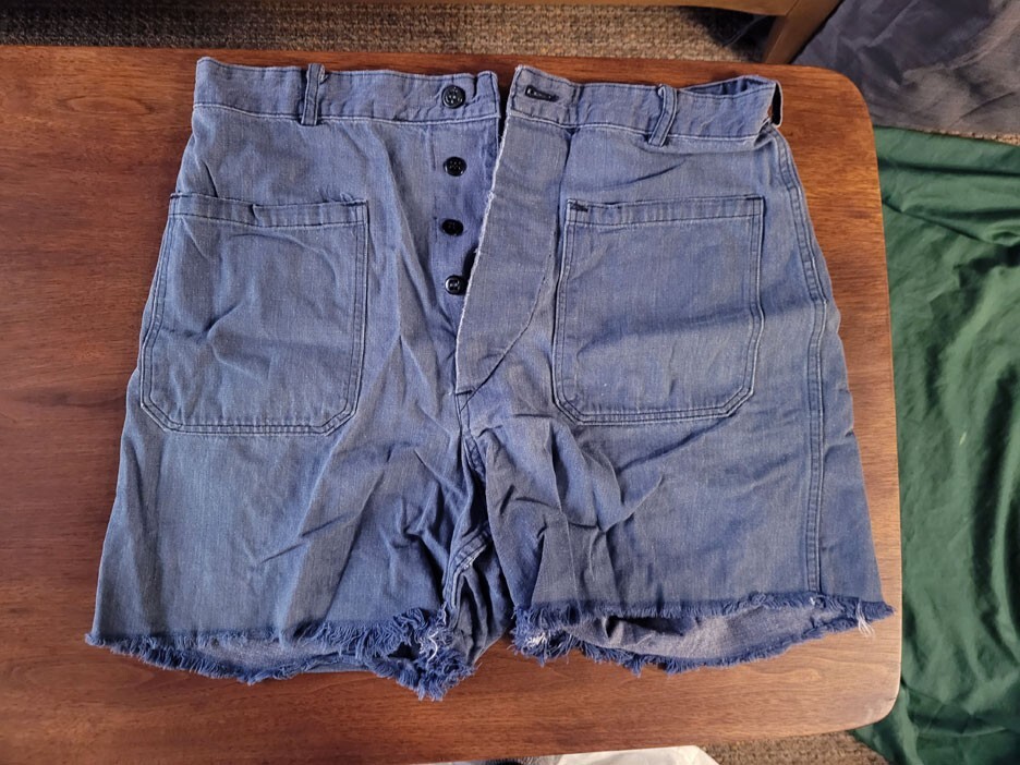 パンツ 40's vintage us navy deck pants 1944 WW2 Vintage US Navy Wet Weather Deck Trousers