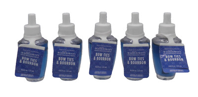 5 Bath Body Works Bow Ties & Bourbon WALLFLOWER BULB NEW