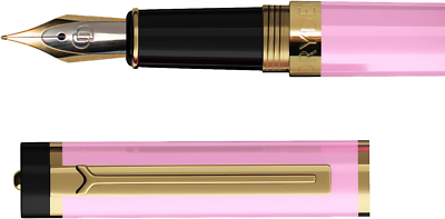 Dryden Designs Fountain Pen - Medium Nib 0.5mm | Includes 24 Ink Cartridges (12