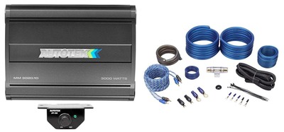 AUTOTEK MM3020.1D Mean Machine 3000w Mono Car Stereo Amplifier+Amp Kit Class D