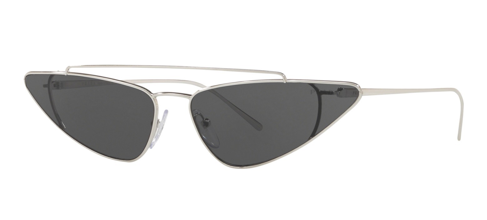 Pre-owned Prada Pr 24ys Black/dark Grey (1ab-5s0) Sunglasses In Gray