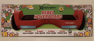 NEW HOVER-1 REBEL Electric Rideable - Red - LED Headlights - 6 MPH Max Speed