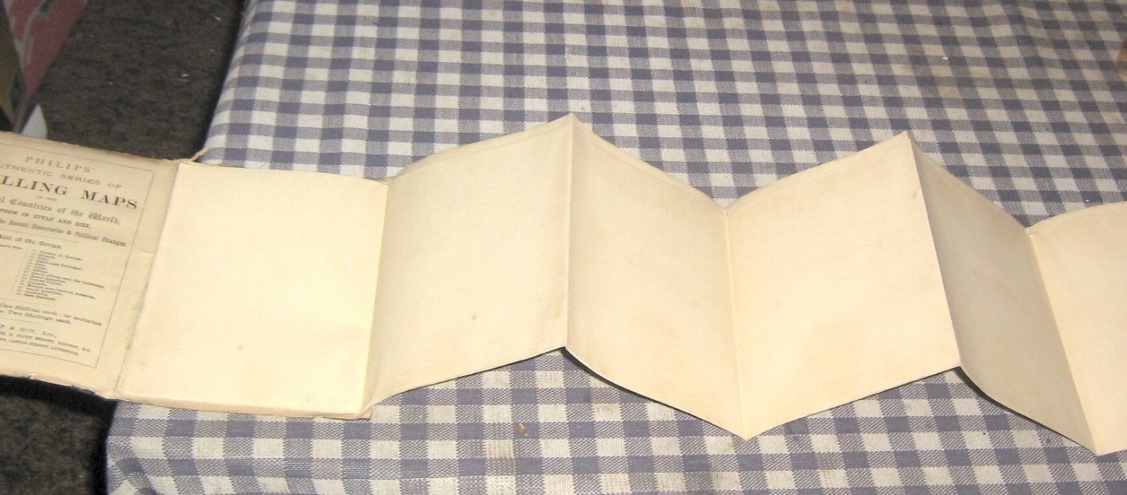 Circa 1900 George Philip's Pocket Authentic Shilling Map of Asia,27