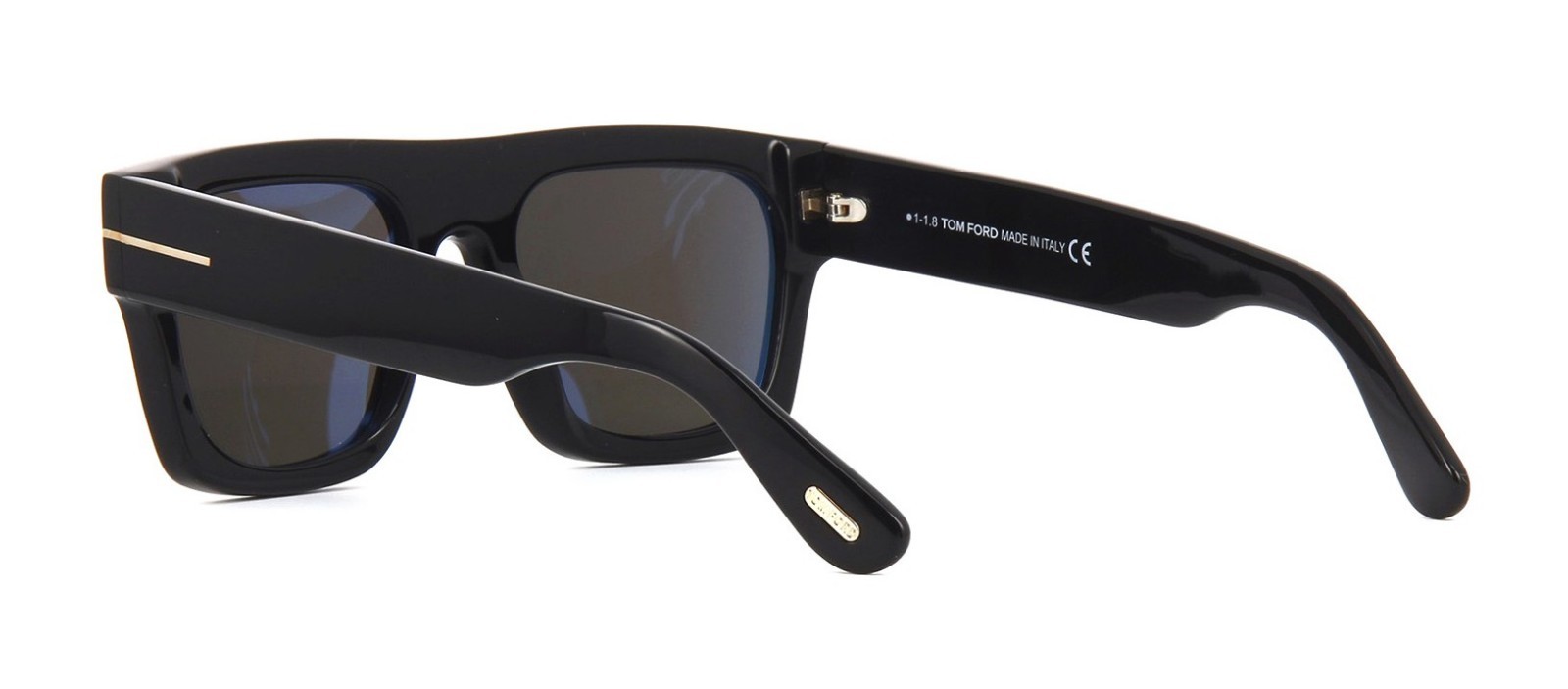 Pre-owned Tom Ford Fausto Ft 0711 Black/smoke (01a) Sunglasses In Gray