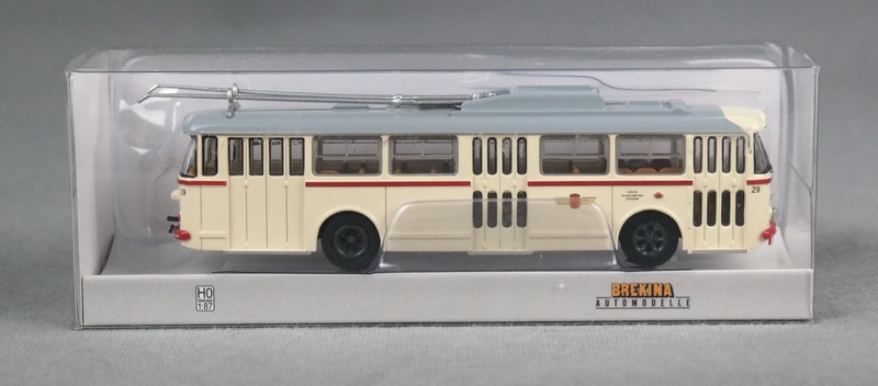 Brekina 61355 H0,1:87 Stadtbus Skoda 9 Tr O-Bus Aus Potsdam, 1962, Neuheit 2024