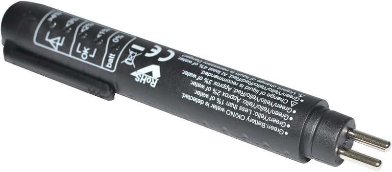 Brake Fluid Liquid Tester Pen with 5 LED Indicators, Calibrated For DOT3 DOT4 Br
